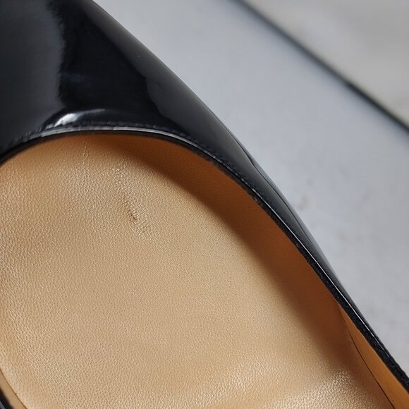 Christian Louboutin Kate Black Patent Heel Pump Shoe - Picture 7 of 11